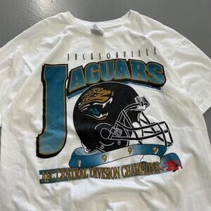 90S 1999 Jacksonville Jaguars White Shirt Tee